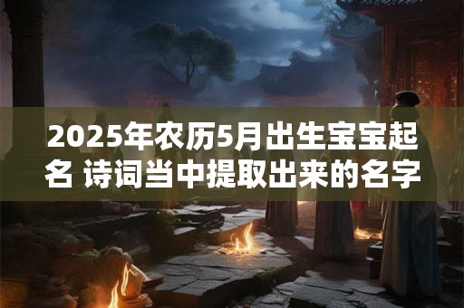 2025年农历5月出生宝宝起名 诗词当中提取出来的名字