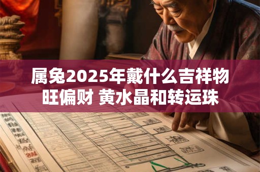属兔2025年戴什么吉祥物旺偏财 黄水晶和转运珠