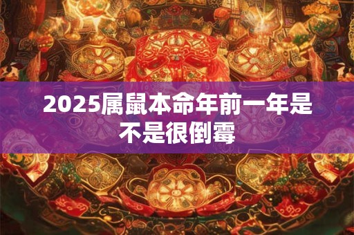 2025属鼠本命年前一年是不是很倒霉