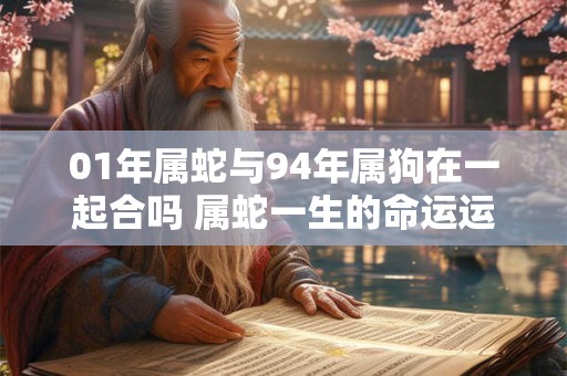 01年属蛇与94年属狗在一起合吗 属蛇一生的命运运势如何