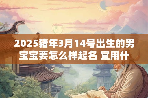 2025猪年3月14号出生的男宝宝要怎么样起名 宜用什么字