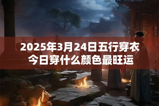 2025年3月24日五行穿衣 今日穿什么颜色最旺运