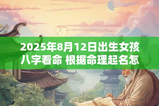 2025年8月12日出生女孩八字看命 根据命理起名怎么取