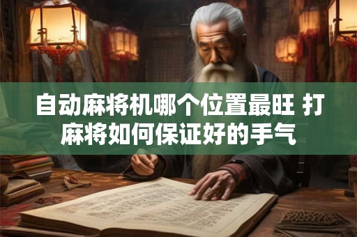 自动麻将机哪个位置最旺 打麻将如何保证好的手气