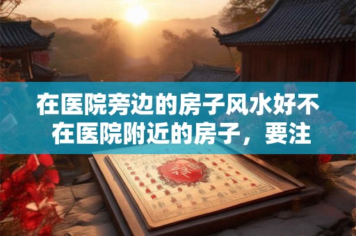 在医院旁边的房子风水好不 在医院附近的房子，要注意这几点风水禁忌