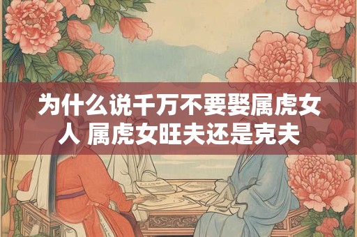 为什么说千万不要娶属虎女人 属虎女旺夫还是克夫 为什么说千万不要娶属虎女人 属虎女旺夫还是克夫