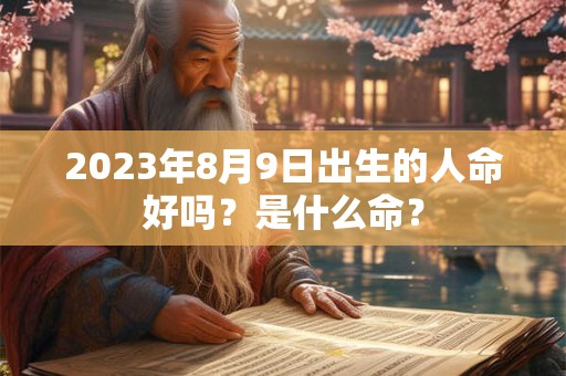 2023年8月9日出生的人命好吗？是什么命？