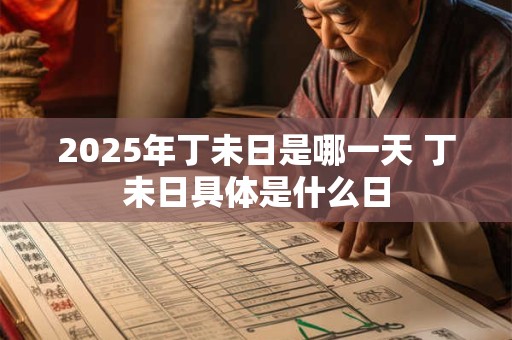 2025年丁未日是哪一天 丁未日具体是什么日