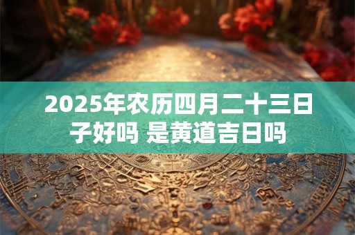2025年农历四月二十三日子好吗 是黄道吉日吗