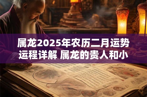 属龙2025年农历二月运势运程详解 属龙的贵人和小人是谁