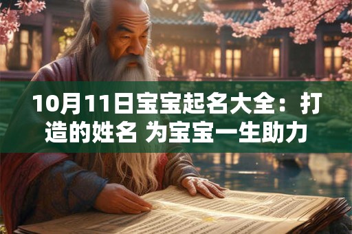 10月11日宝宝起名大全：打造的姓名 为宝宝一生助力！