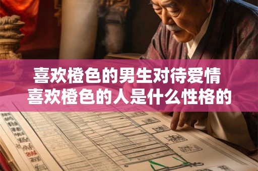 喜欢橙色的男生对待爱情 喜欢橙色的人是什么性格的人