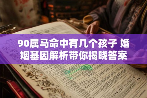90属马命中有几个孩子 婚姻基因解析带你揭晓答案
