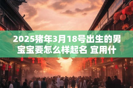 2025猪年3月18号出生的男宝宝要怎么样起名 宜用什么字