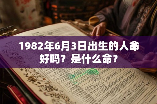 1982年6月3日出生的人命好吗?是什么命? 1982年6月3日出生的人命好吗?是什么命?