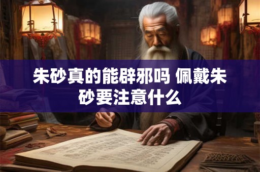 朱砂真的能辟邪吗 佩戴朱砂要注意什么