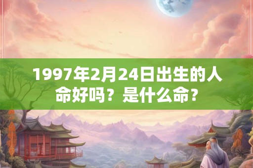 1997年2月24日出生的人命好吗？是什么命？