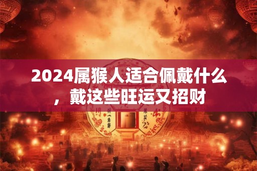 2024属猴人适合佩戴什么，戴这些旺运又招财