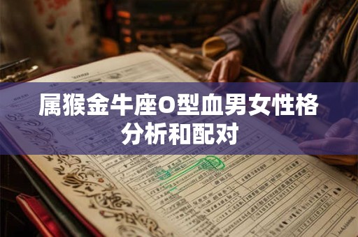 属猴金牛座O型血男女性格分析和配对