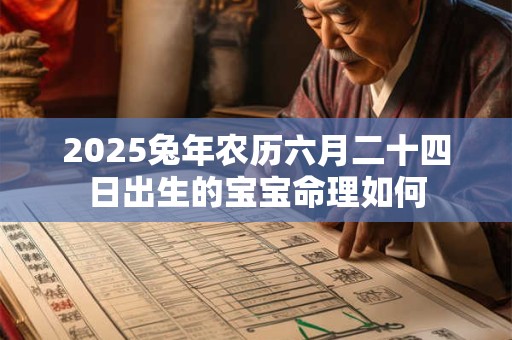 2025兔年农历六月二十四日出生的宝宝命理如何