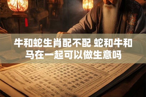 牛和蛇生肖配不配 蛇和牛和马在一起可以做生意吗