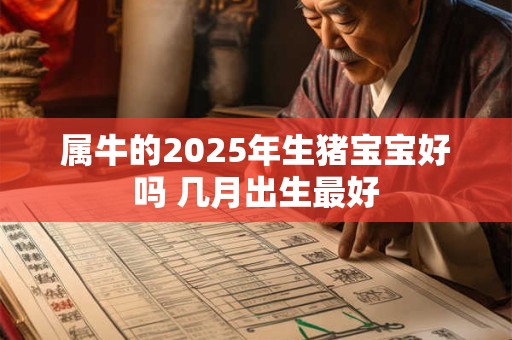 属牛的2025年生猪宝宝好吗 几月出生最好