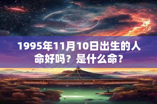 1995年11月10日出生的人命好吗？是什么命？