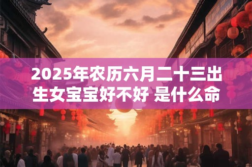 2025年农历六月二十三出生女宝宝好不好 是什么命