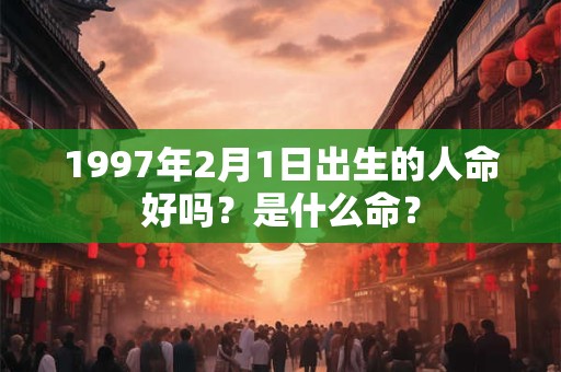 1997年2月1日出生的人命好吗？是什么命？