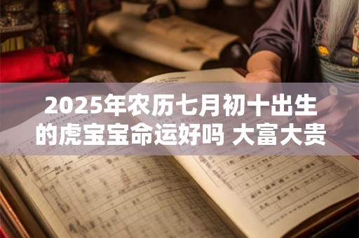2025年农历七月初十出生的虎宝宝命运好吗 大富大贵吗