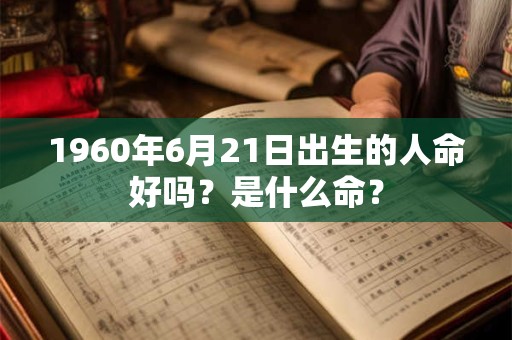 1960年6月21日出生的人命好吗？是什么命？