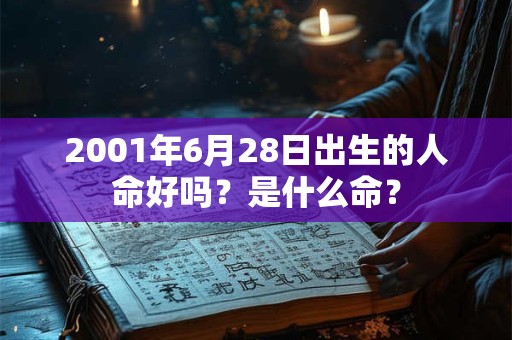 2001年6月28日出生的人命好吗？是什么命？
