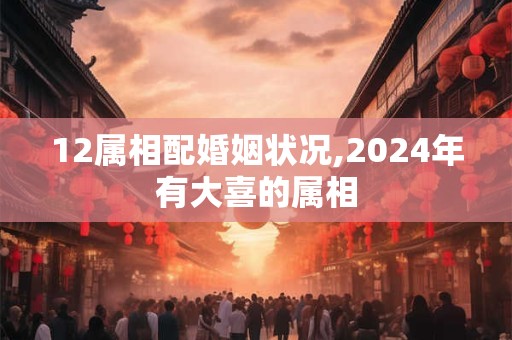 12属相配婚姻状况,2024年有大喜的属相