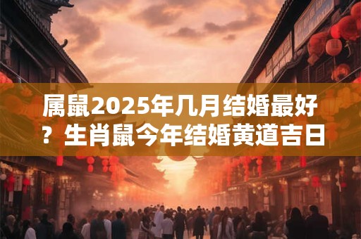 属鼠2025年几月结婚最好？生肖鼠今年结婚黄道吉日