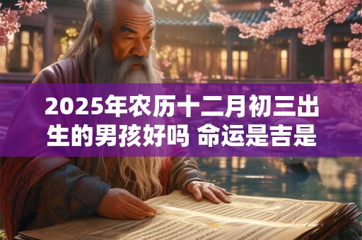 2025年农历十二月初三出生的男孩好吗 命运是吉是凶