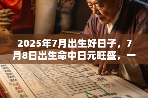 2025年7月出生好日子，7月8日出生命中日元旺盛，一生富贵
