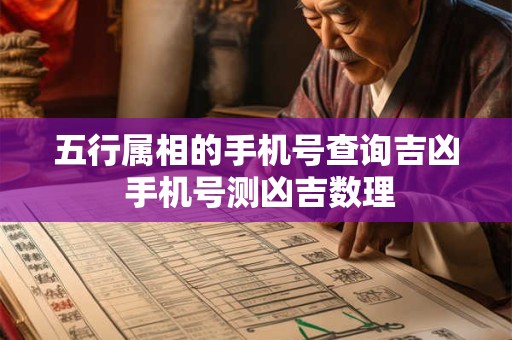 五行属相的手机号查询吉凶 手机号测凶吉数理