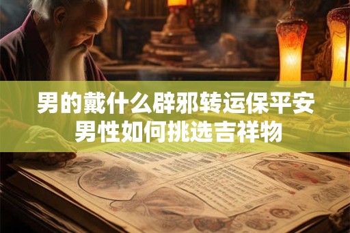 详细阅读:男的戴什么辟邪转运保平安 男性如何挑选吉祥物 男的戴什么辟邪转运保平安 男性如何挑选吉祥物