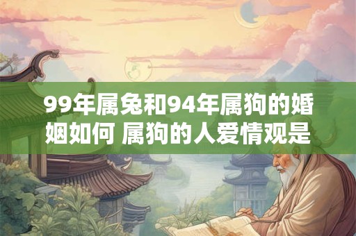 99年属兔和94年属狗的婚姻如何 属狗的人爱情观是什么样