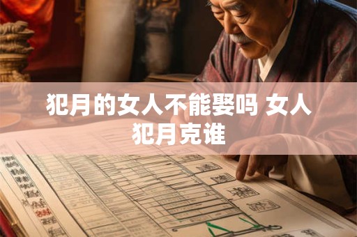 犯月的女人不能娶吗 女人犯月克谁