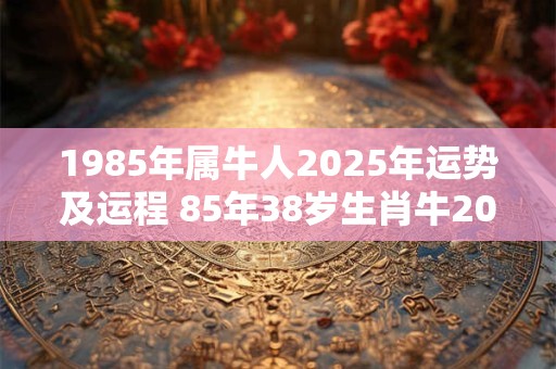 1985年属牛人2025年运势及运程 85年38岁生肖牛2025年每月运势