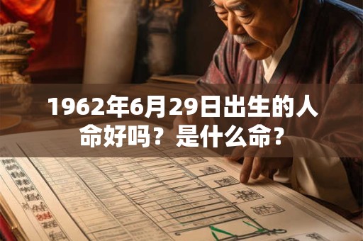 1962年6月29日出生的人命好吗？是什么命？