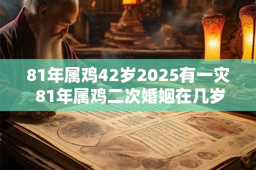 81年属鸡42岁2025有一灾 81年属鸡二次婚姻在几岁