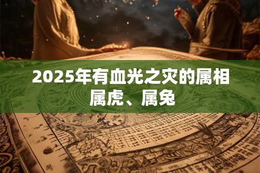 2025年有血光之灾的属相 属虎、属兔