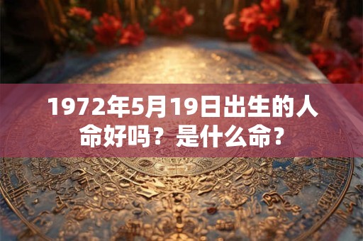 1972年5月19日出生的人命好吗？是什么命？