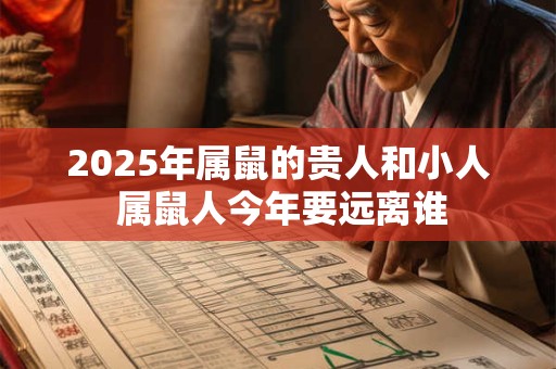 2025年属鼠的贵人和小人 属鼠人今年要远离谁