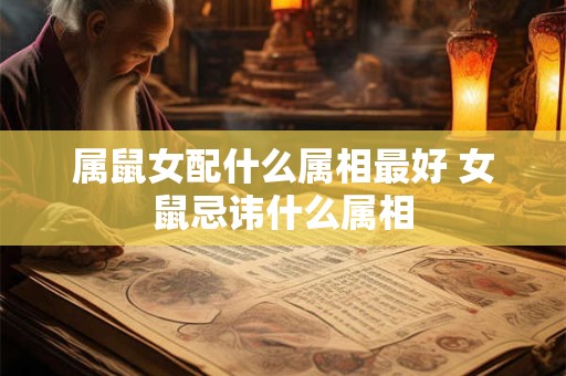 属鼠女配什么属相最好 女鼠忌讳什么属相