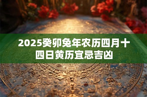 2025癸卯兔年农历四月十四日黄历宜忌吉凶