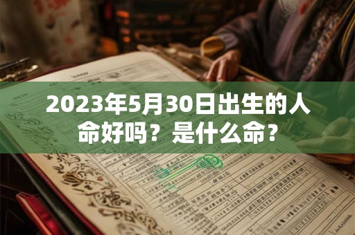 2023年5月30日出生的人命好吗？是什么命？