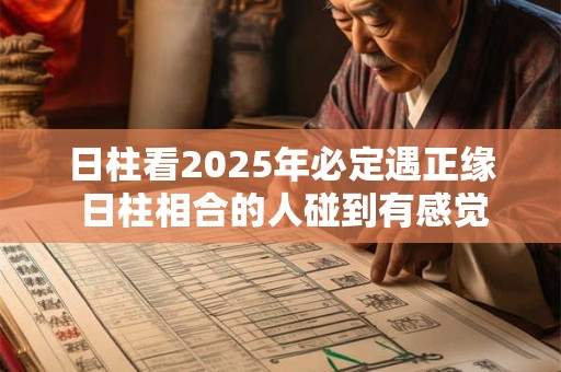 日柱看2025年必定遇正缘 日柱相合的人碰到有感觉吗